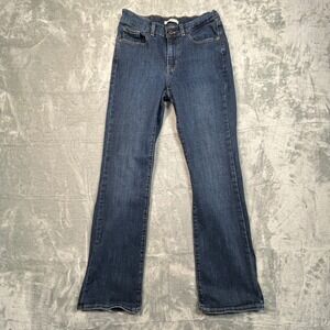 Levi's Classic Bootcut Jeans Women 4M W27 L32 Dark Blue Mid Rise Stretch